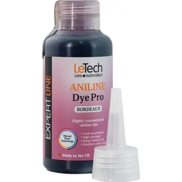 LeTech Leather Aniline Dye Pro Bordeaux - проникающая краска для кожи, бордовый, 1 л