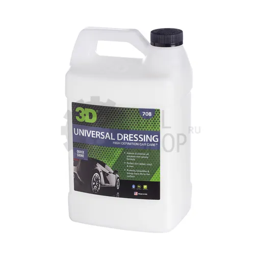 3D Universal Dressing - Спрей для шин на водной основе, 3.78 л - 1
