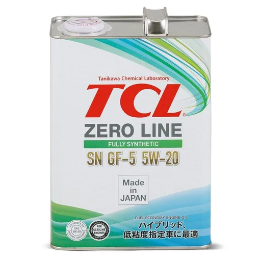 TCL Масло моторное TCL Zero Line Fully Synth, Fuel Economy, SP, GF-6, 5W-20, 4 л - 1