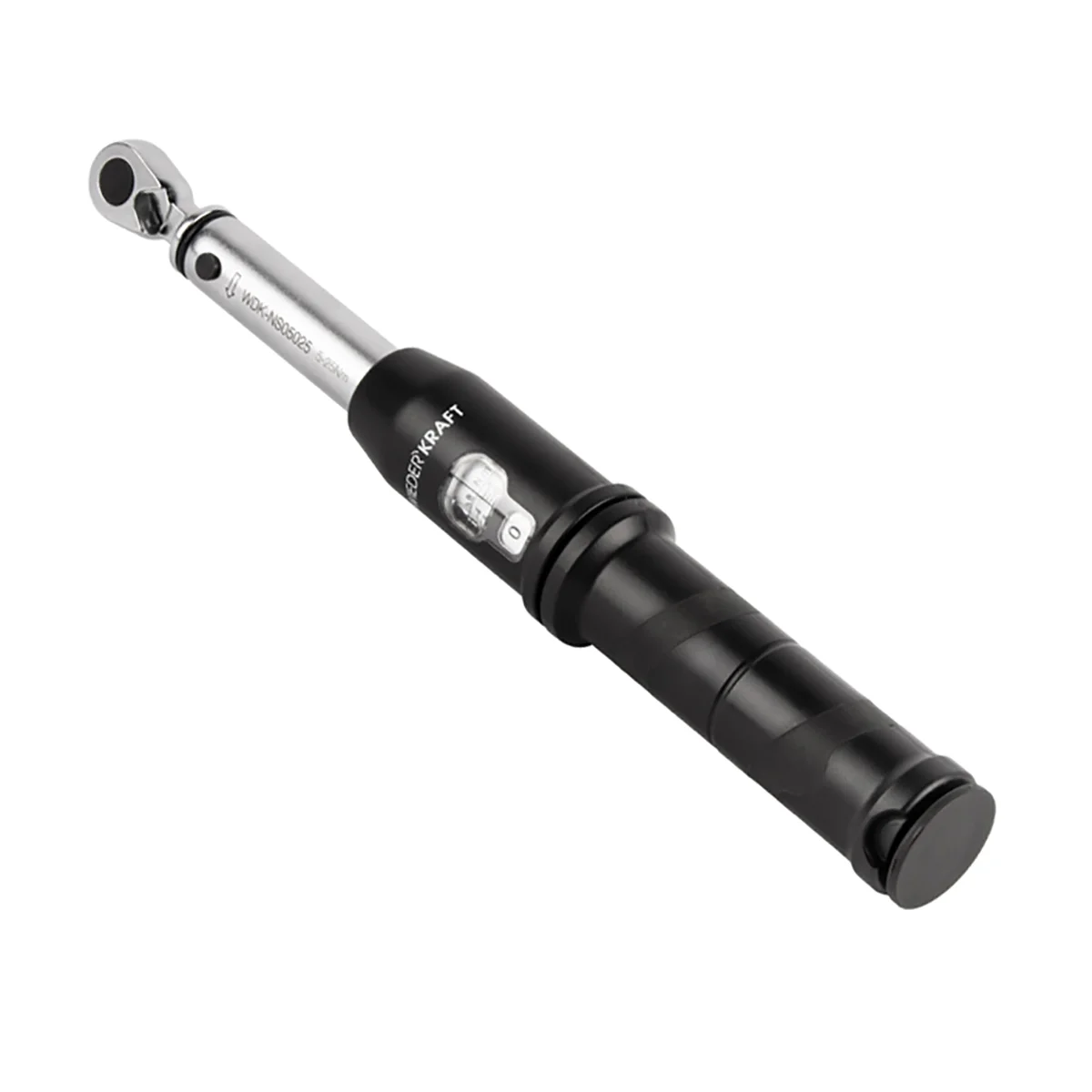 WDK-NS05025 Динамометрический ключ 5-25 Нм, реверсивная трещотка с приводным квадратом 1/4"