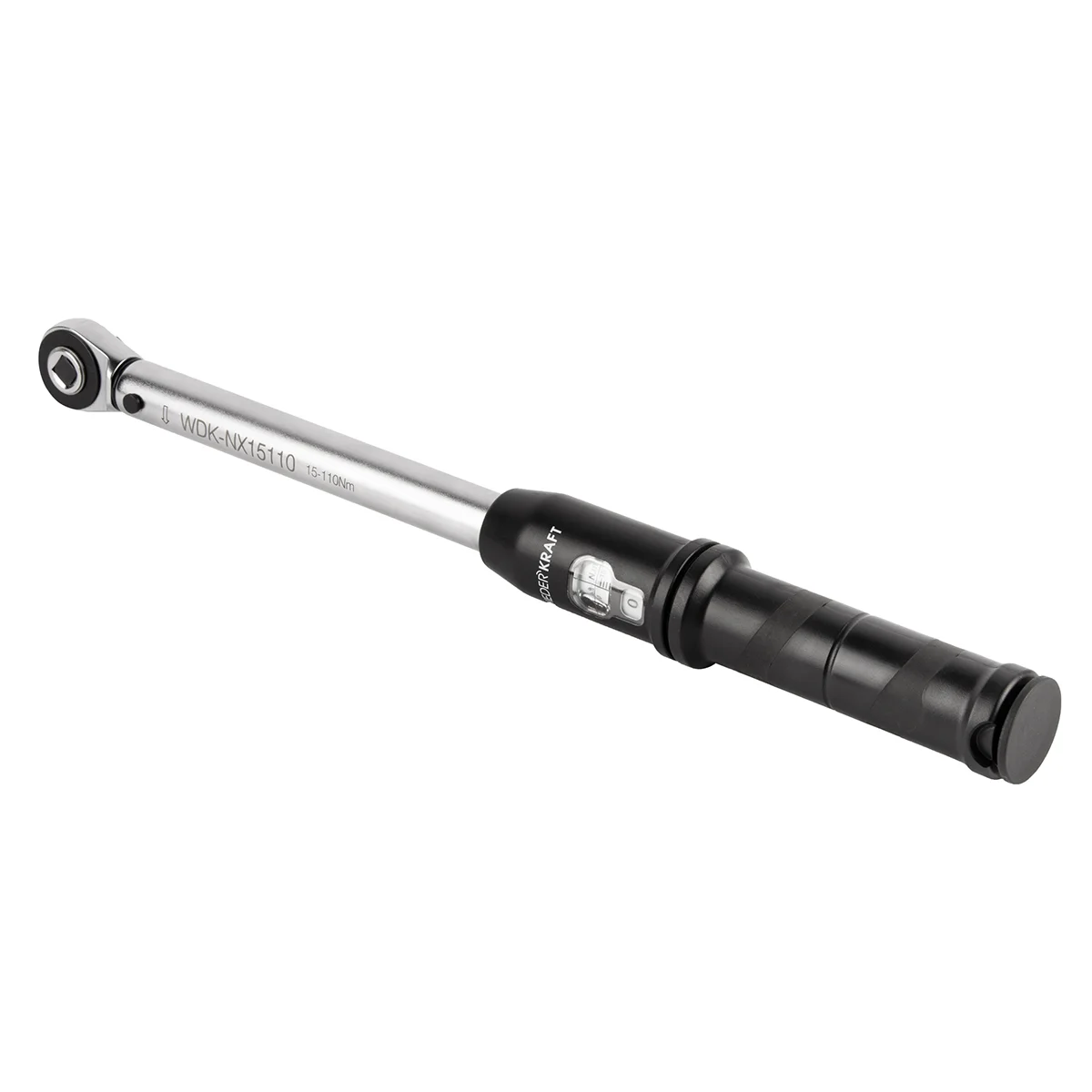 WDK-NX15110 Динамометрический ключ 15-110 Нм, трещотка с проходным приводным квадратом 3/8"