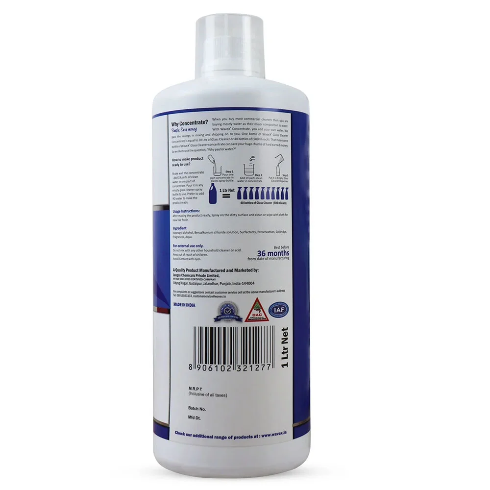 Wavex Glass Cleaner Concentrate 19X - Очиститель для стекол в концентрате, 1 л - 2