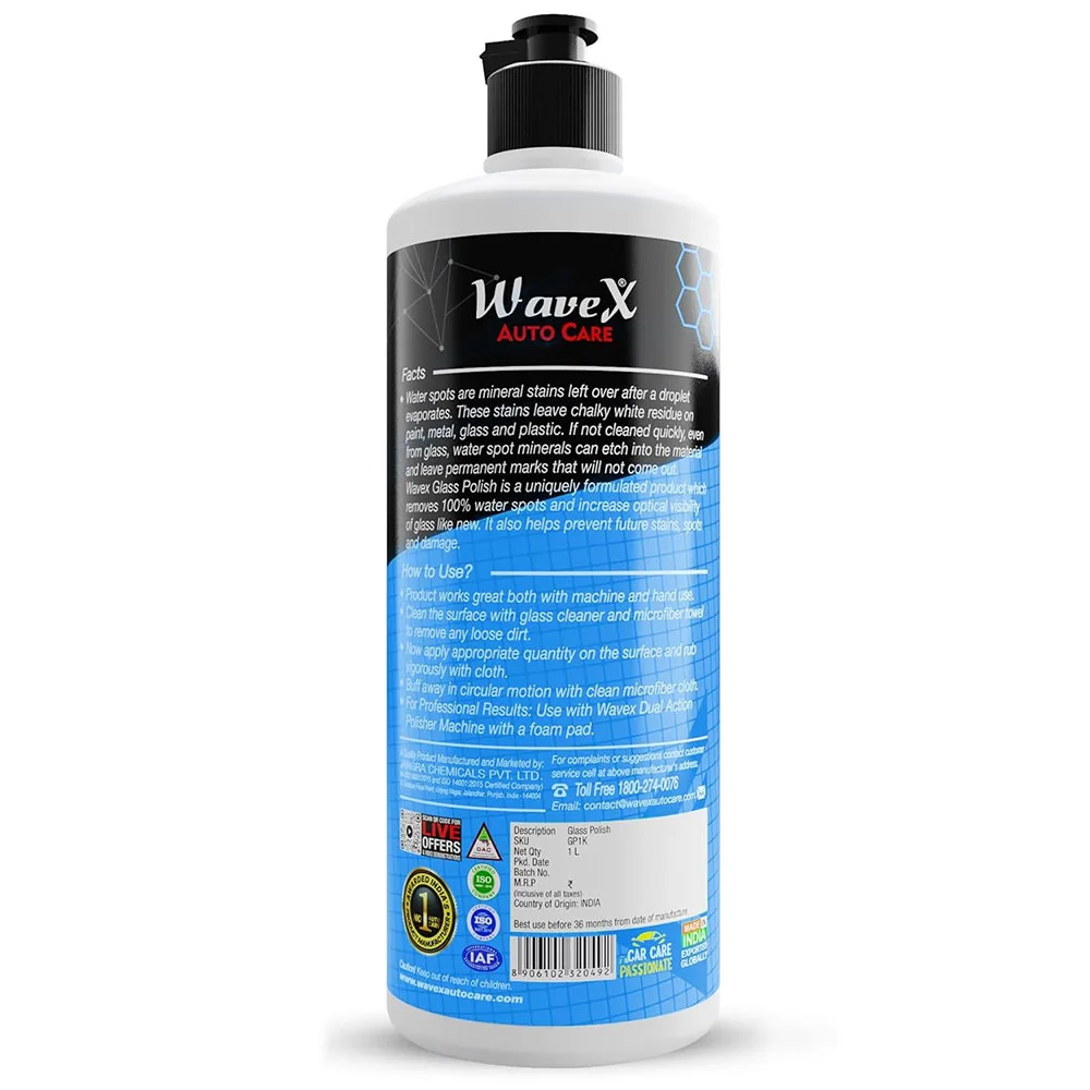 Wavex Glass Polish Cum Hard Water Spots Remover - Полироль для стекла, 1 кг - 2