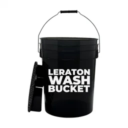 Leraton Wash Bucket - Ведро для мойки автомобиля сепаратором, черное, 20 л